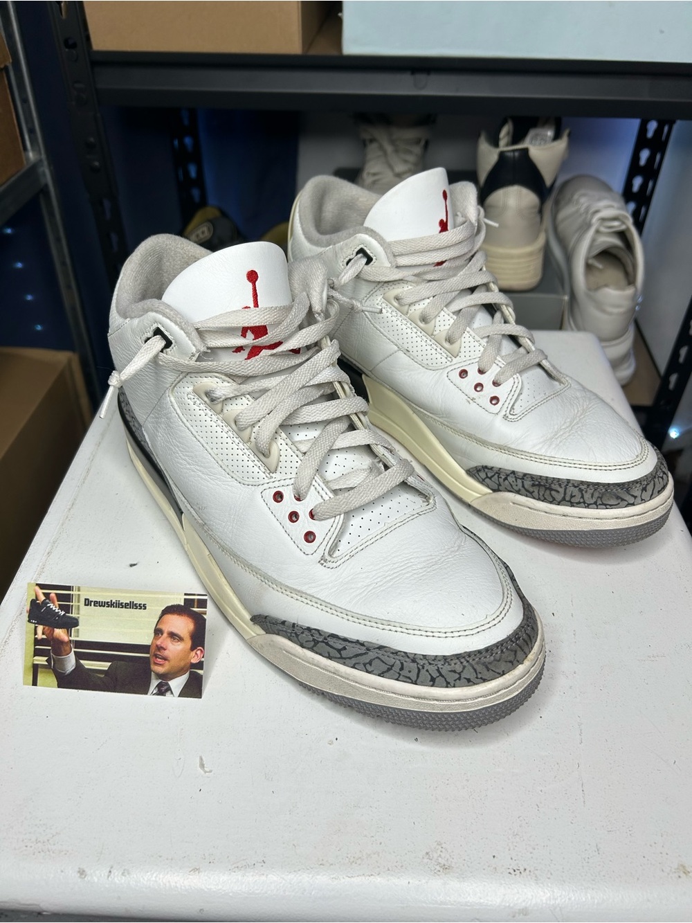 Size 13 - Nike Air Jordan 3 Retro ‘White Cement Reimagined’